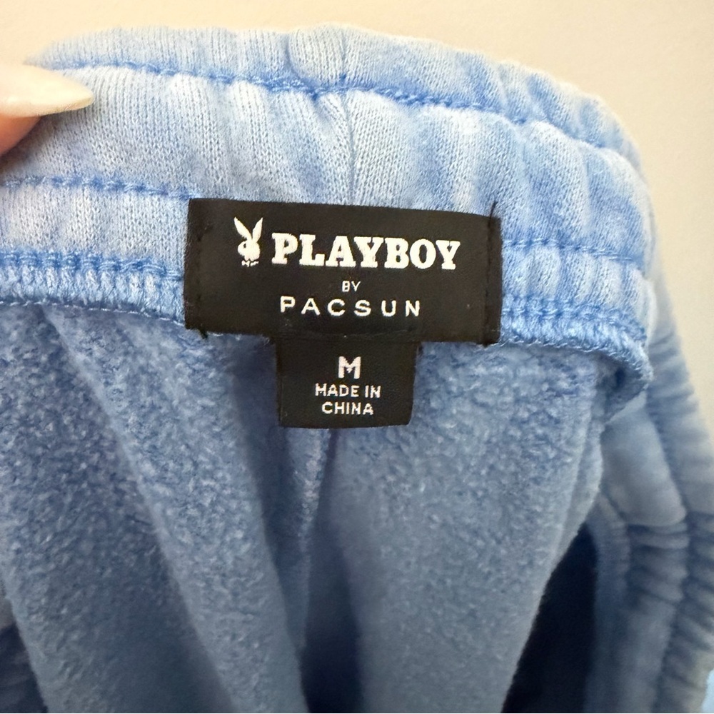 Playboy PacSun Jogger Sweatpants Baby Blue - Picture 4 of 5